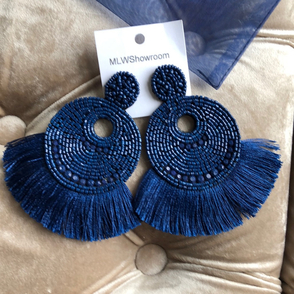 Handmade, beaded, fashion earrings